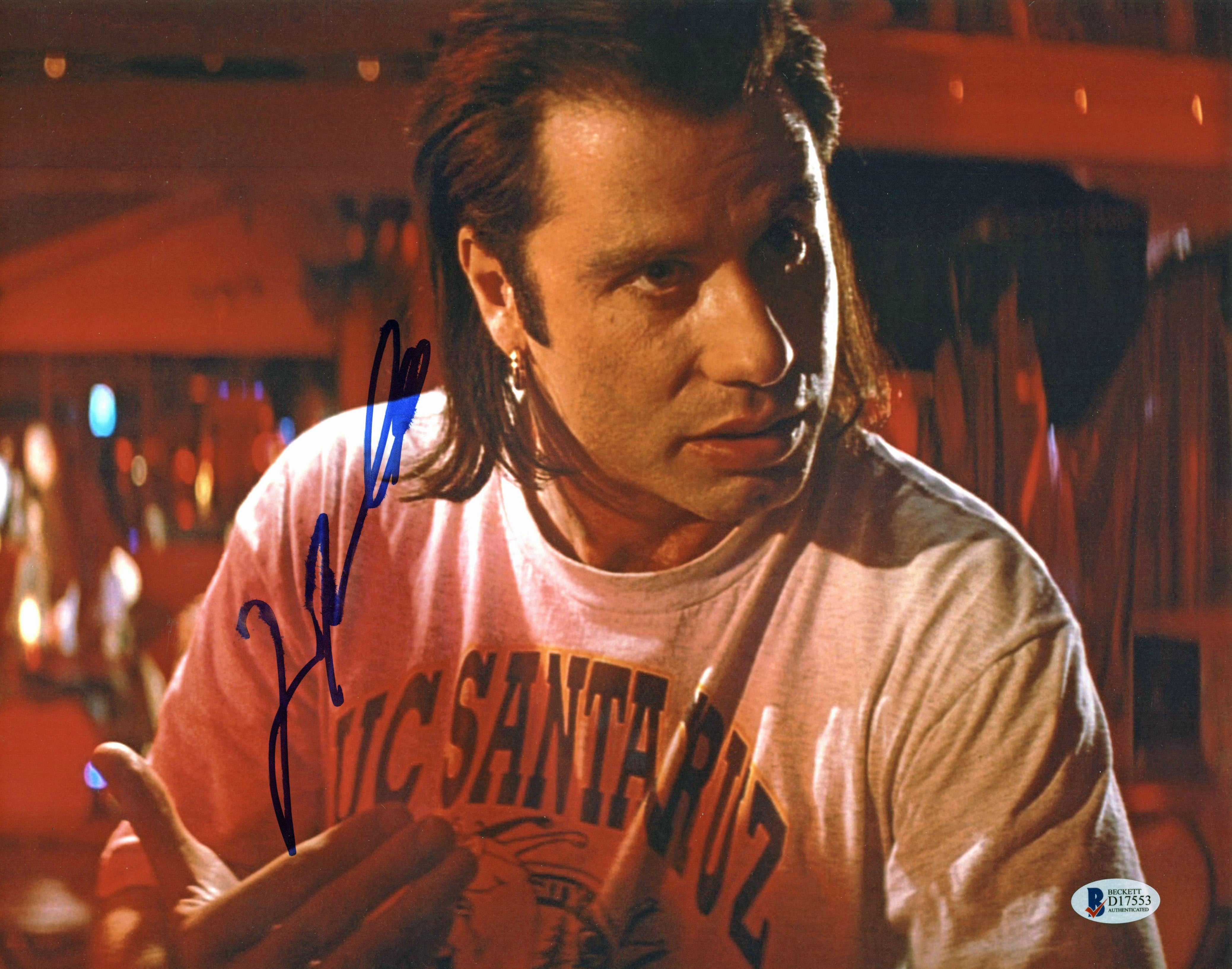 John Travolta Pulp Fiction Authentic Signed 11x14 Photo Autographed BAS #D17553