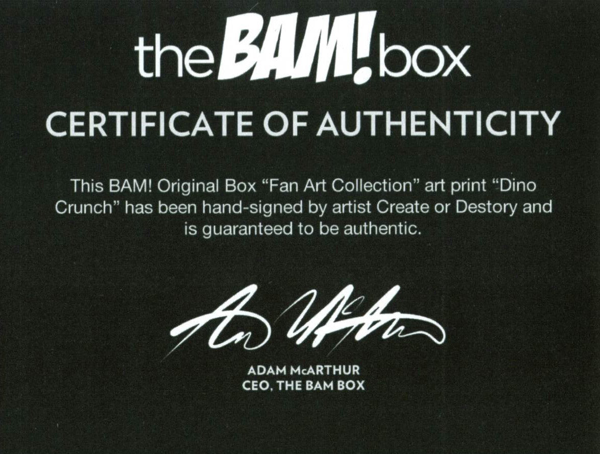 Create or Destroy (COD) Signed 8x10 Jurassic Park Art Print Photo LE 684/2000