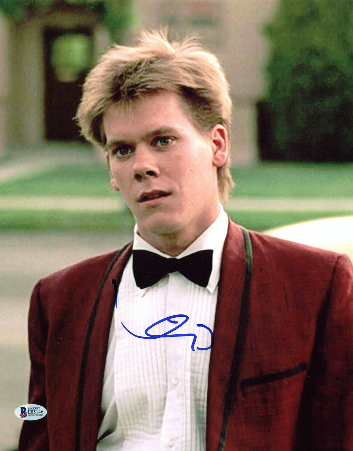 Kevin Bacon Footloose Authentic Signed 11x14 Photo Autographed BAS #E85146