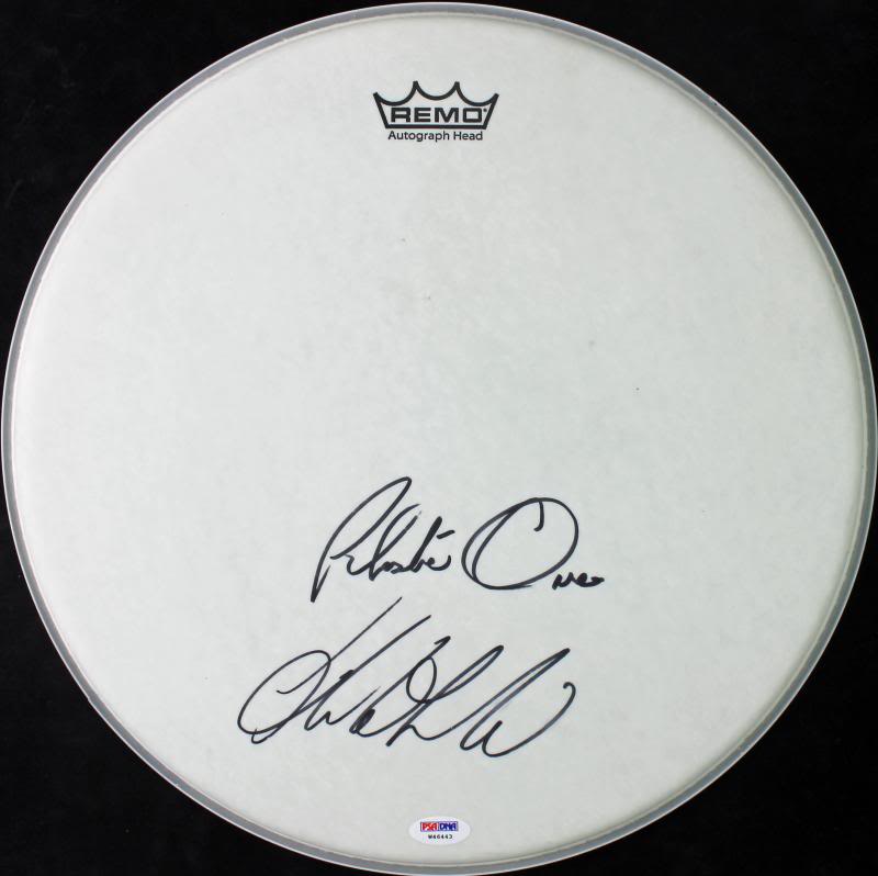 Alan White Plastic Ono Authentic Signed 15 Inch Drum Head PSA/DNA #W46443