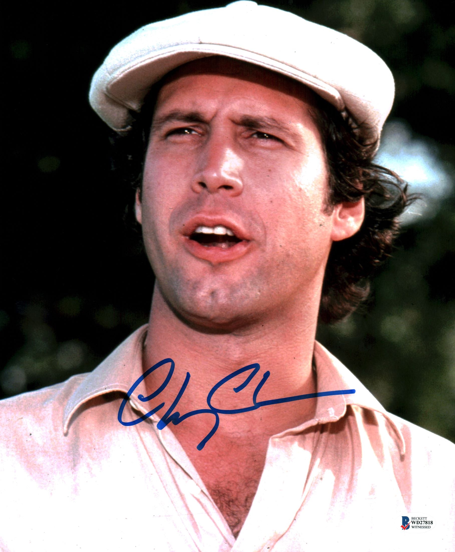 Chevy Chase Caddyshack Authentic Signed 11x14 Vertical Closeup Photo BAS Wit 21