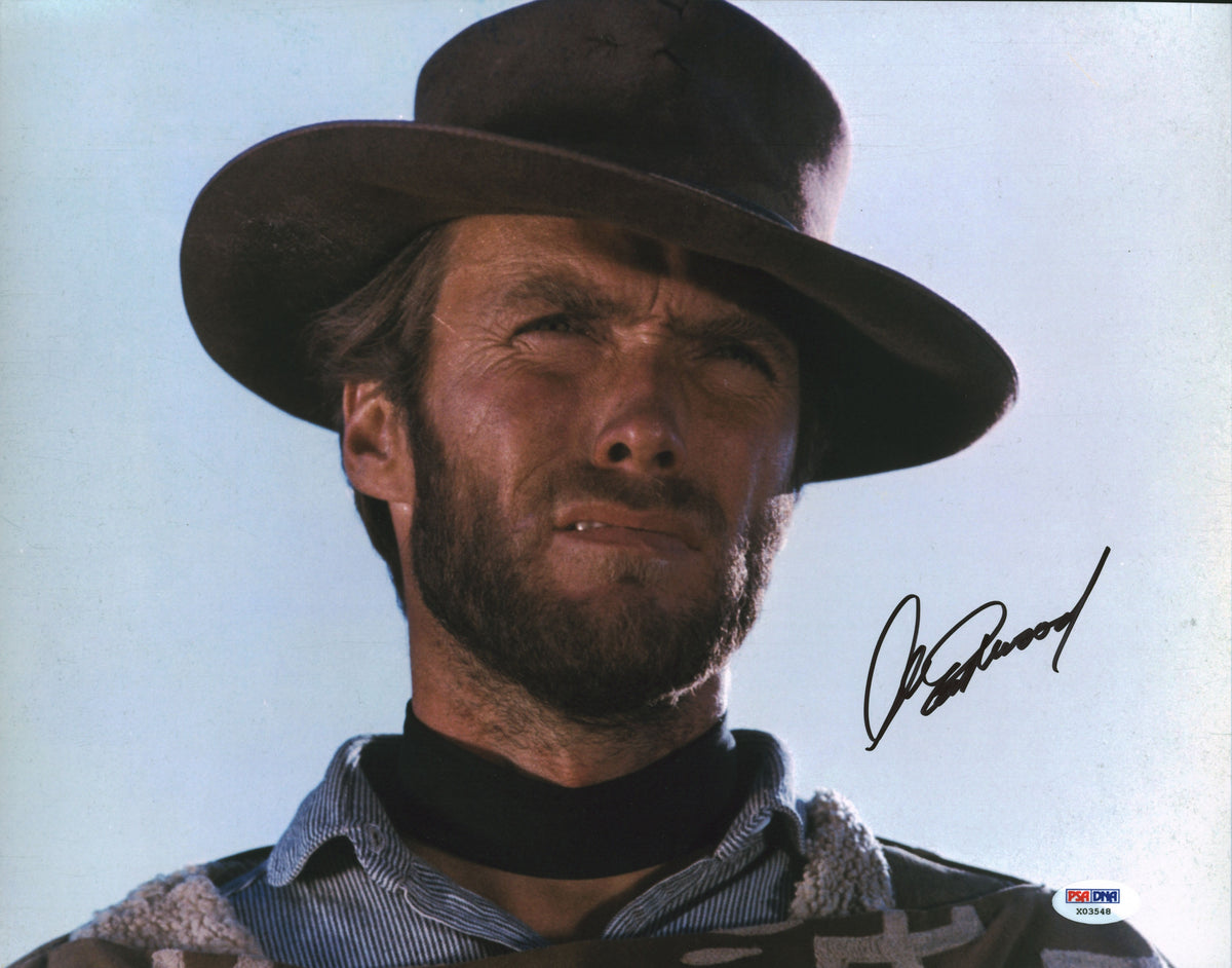 Clint Eastwood The Good, the Bad and the Ugly Signed 11x14 Photo Auto 10 PSA/DNA