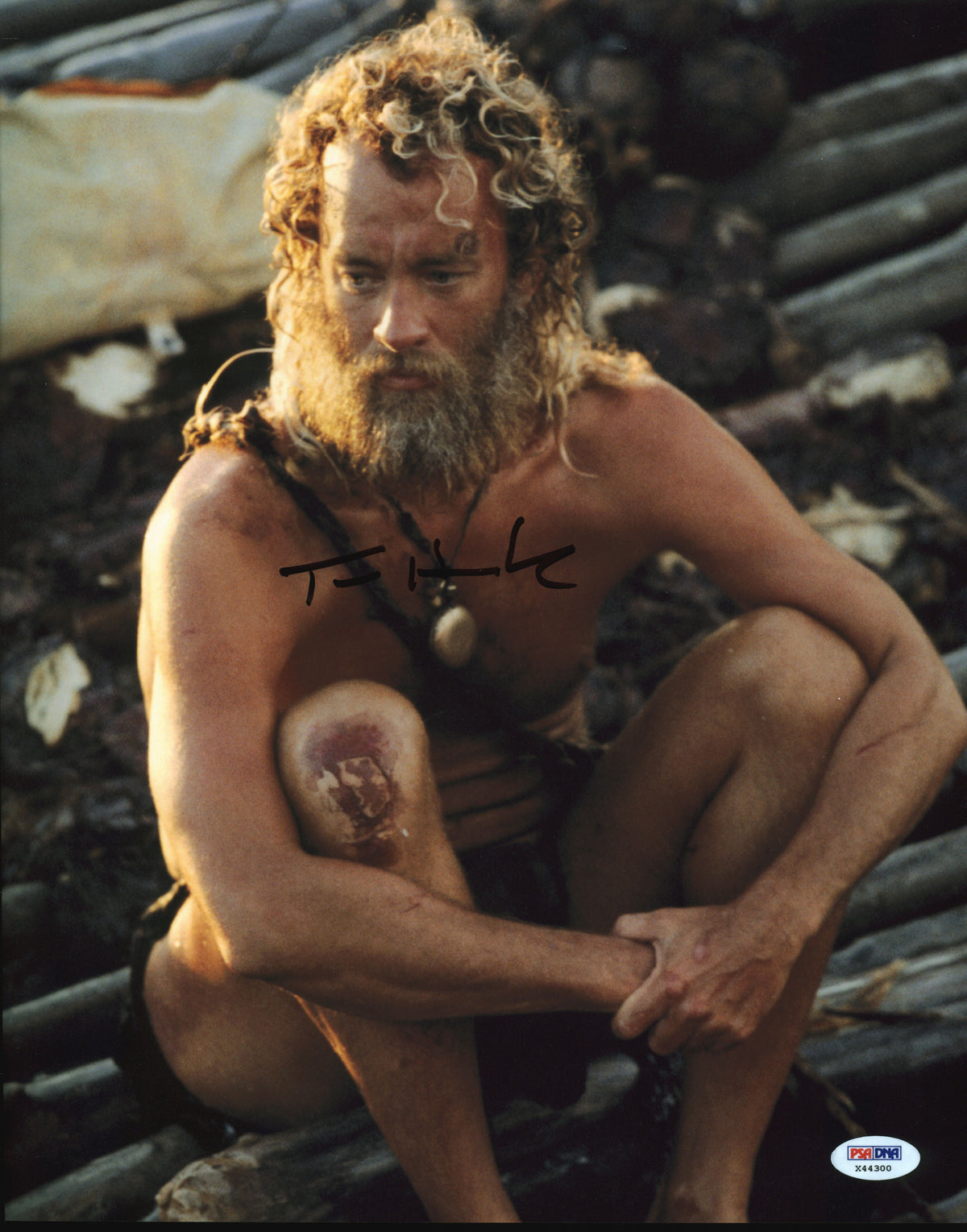 Tom Hanks Cast Away Authentic Signed 11x14 Photo Autographed PSA/DNA #X44300
