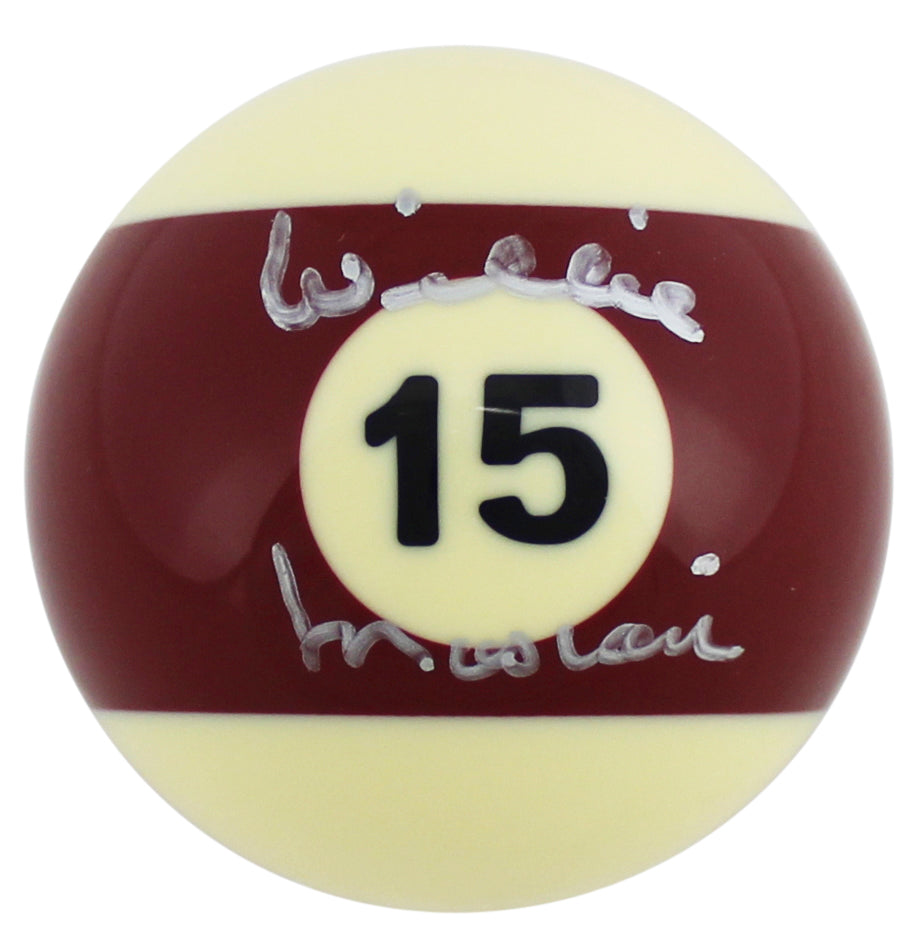 Willie Mosconi Authentic Signed Billiards Pool #15 Ball Autographed PSA #Y43972