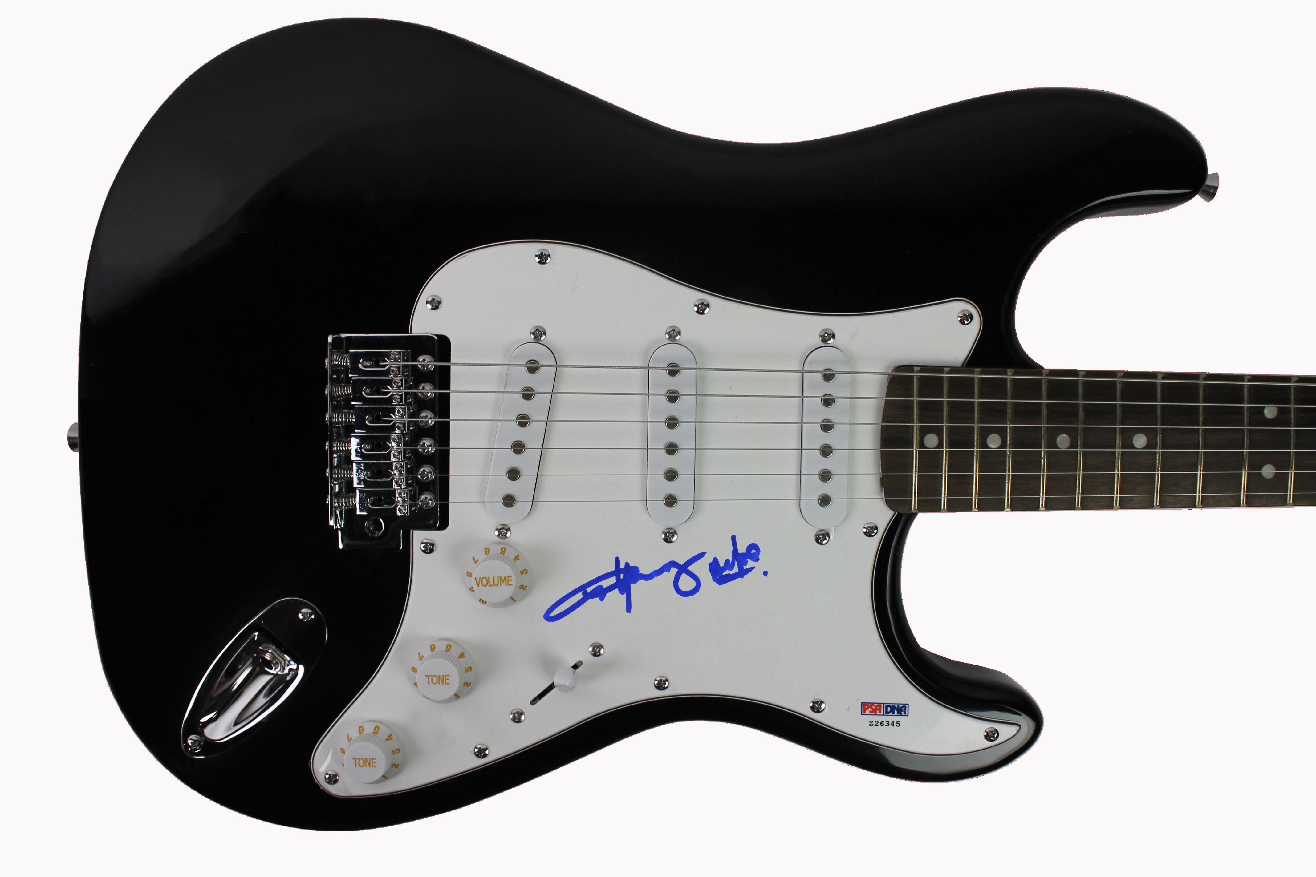 Angus Young "AC/DC" Authentic Signed Black Pro Electric Guitar PSA/DNA #Z26345
