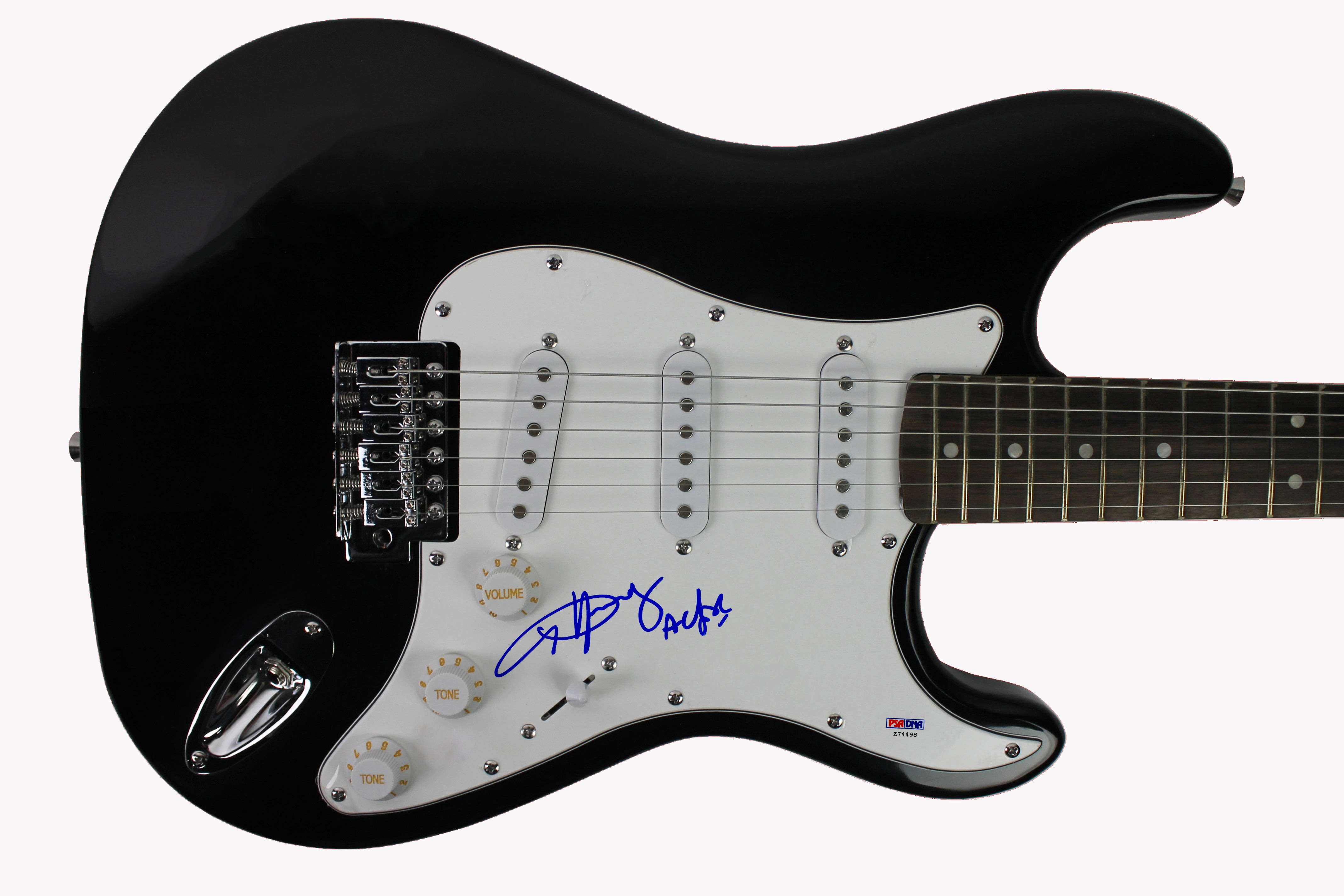 Angus Young "AC/DC" Authentic Signed Black Electric Guitar PSA/DNA #Z74498