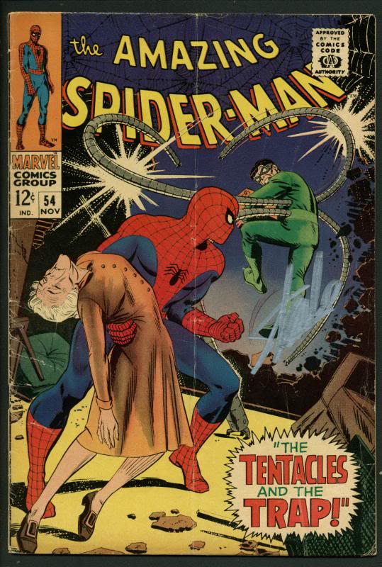 Stan Lee Signed Amazing Spider-Man #54 Comic Book Dr Octopus PSA/DNA #W18757