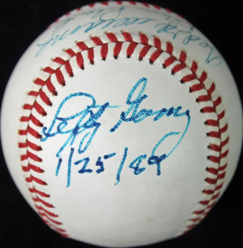 HOFers (5) Ted Williams, Whitey Ford +3 Signed Onl Baseball PSA/DNA #W00399