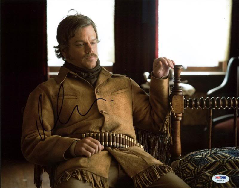 Matt Damon True Grit Signed Authentic 11X14 Photo Autographed PSA/DNA #W24479