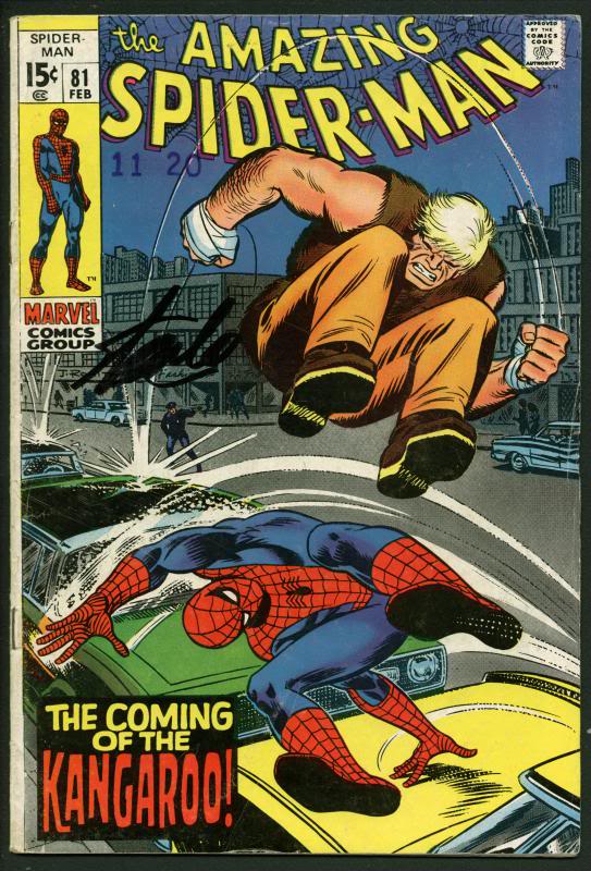 Stan Lee Signed Amazing Spider-Man #81 Comic Book The Kangaroo PSA/DNA #W18613