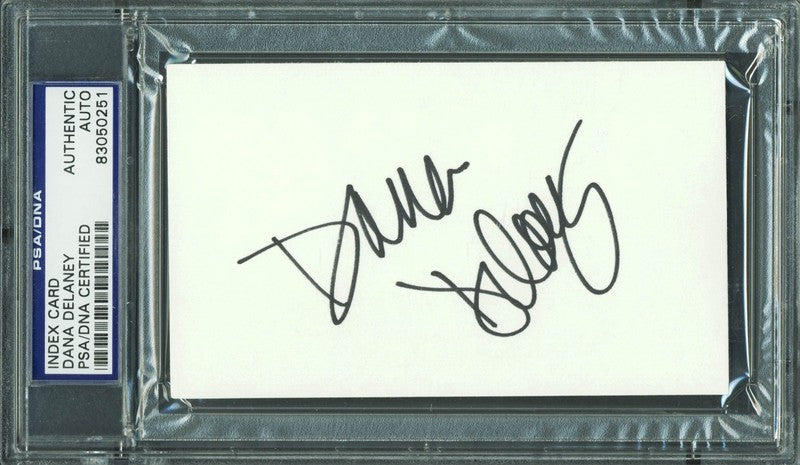 Dana Delaney Authentic Signed 3x5 Index Card Autographed PSA/DNA Slabbed 2