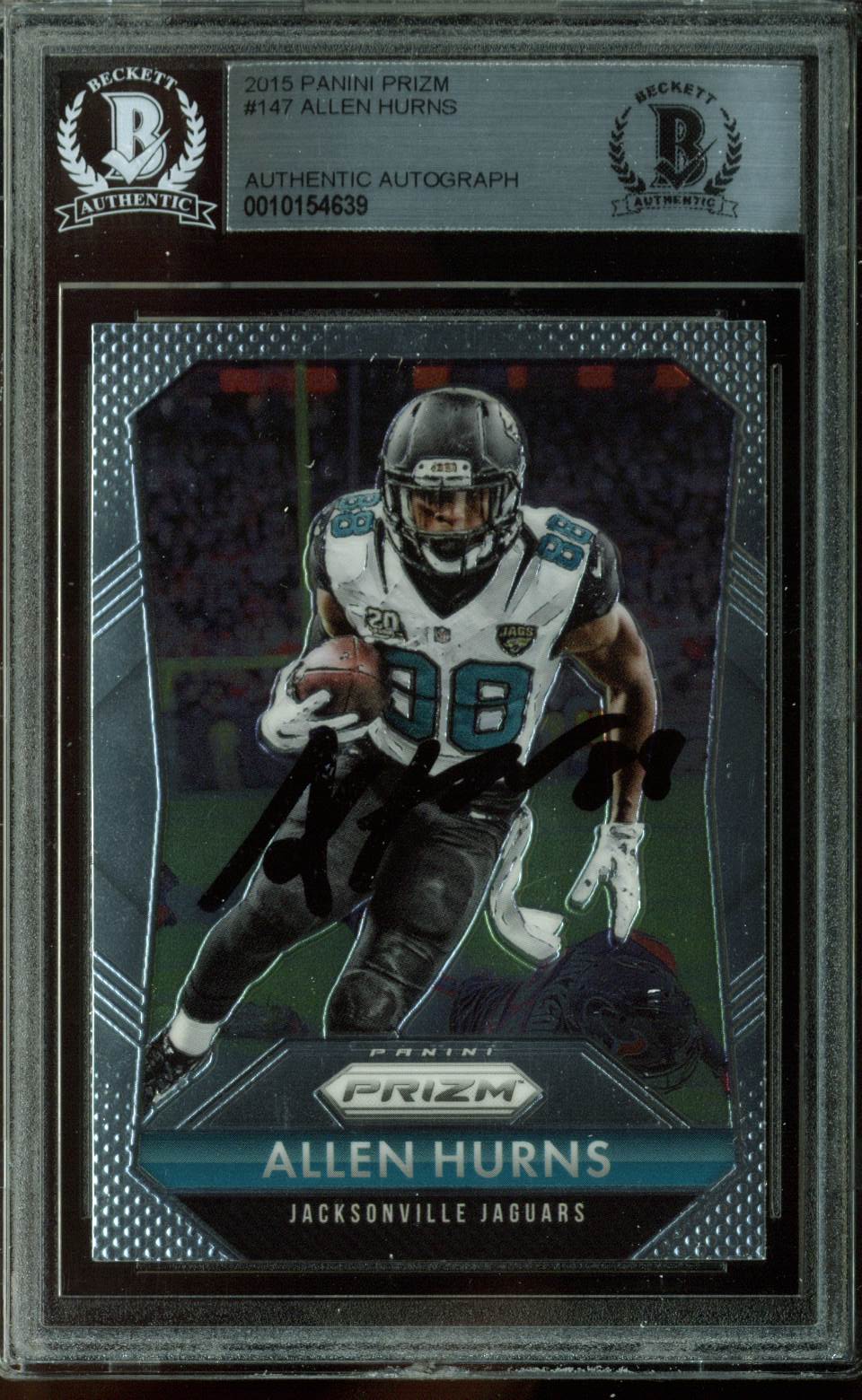 Jaguars Allen Hurns Authentic Signed Card 2015 Panini Prizm #147 BAS Slabbed
