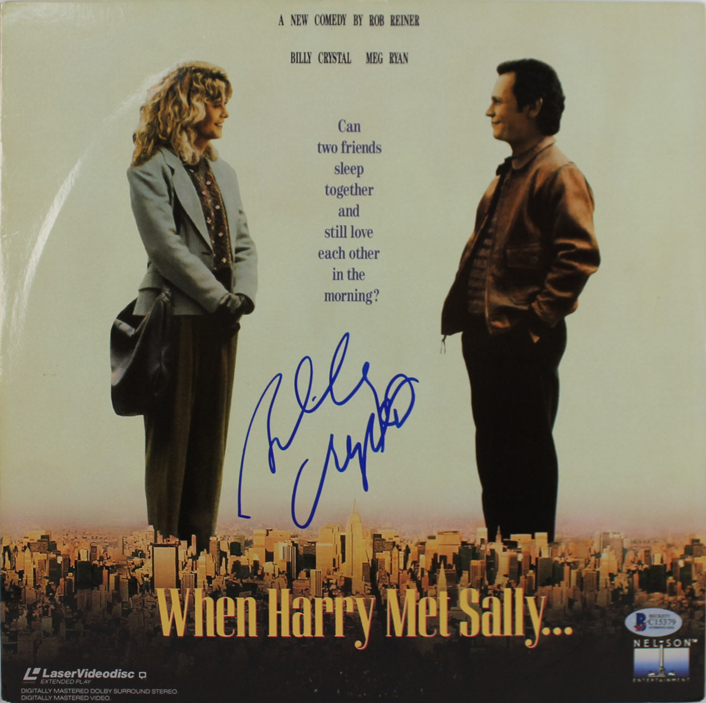 Billy Crystal Signed When Harry Met Sally Laserdisc Cover w/ Disc BAS #C15379