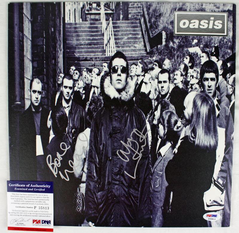 Alan White & Bonehead Arthurs Oasis Signed Album Cover PSA/DNA #P35813
