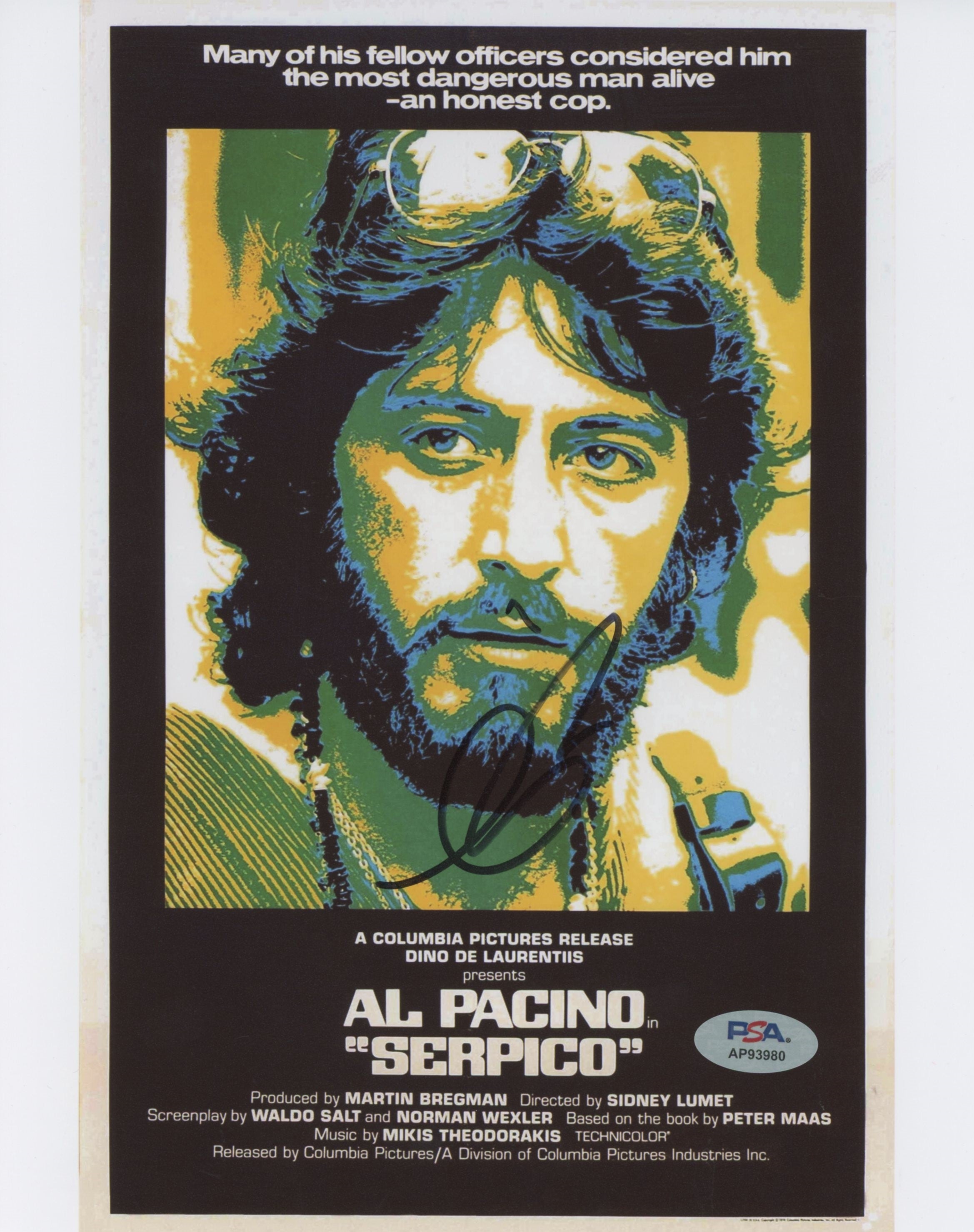 Al Pacino Serpico Authentic Signed 8x10 Photo Autographed PSA/DNA #AP93980