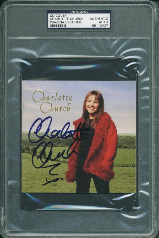Charlotte Church Authentic Signed Cd Cover Autographed PSA/DNA Slabbed