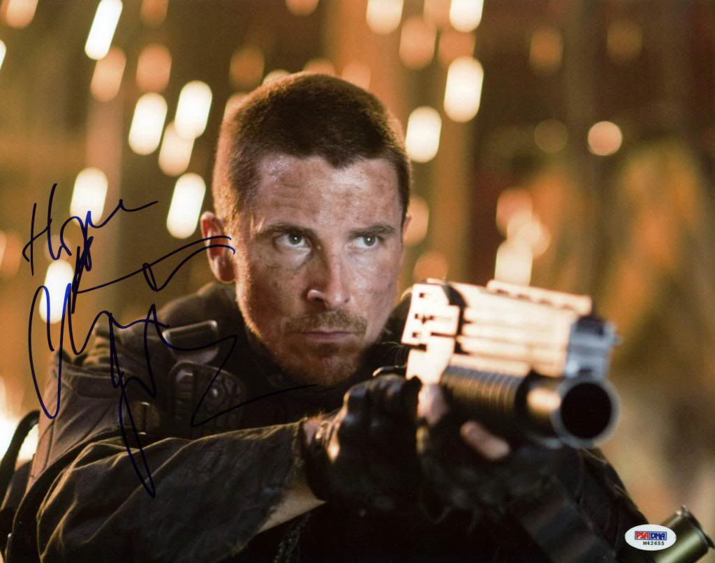 Christian Bale Terminator Salvation Signed Authentic 11X14 Photo PSA/DNA #M42655