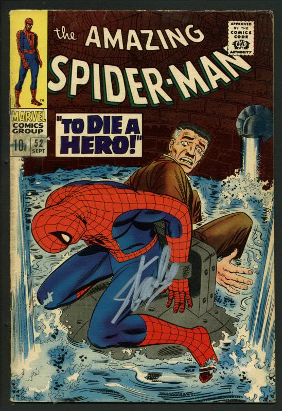 Stan Lee Signed Amazing Spider-Man #52 Comic Book Kingpin PSA/DNA #W18758