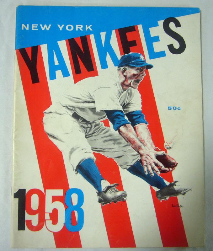 New York Yankees Authentic Official 1958 Program Yearbook