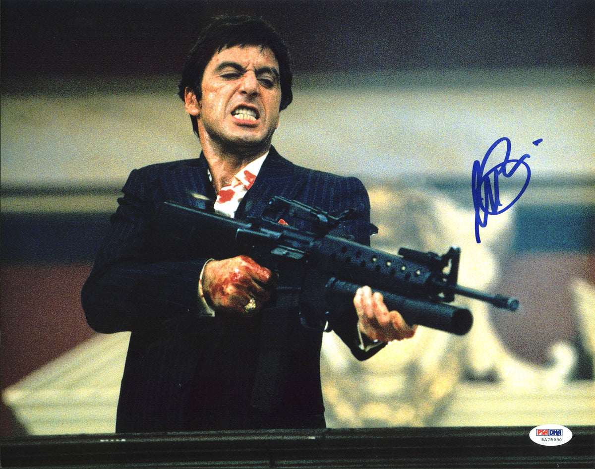 Al Pacino Scarface Signed 11X14 Photo Graded Perfect 10! PSA/DNA ITP #5A78930