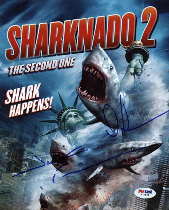 Mark Mcgrath & JUDAh Friedlander Sharknado 2 Signed 8X10 Photo PSA/DNA #W79591