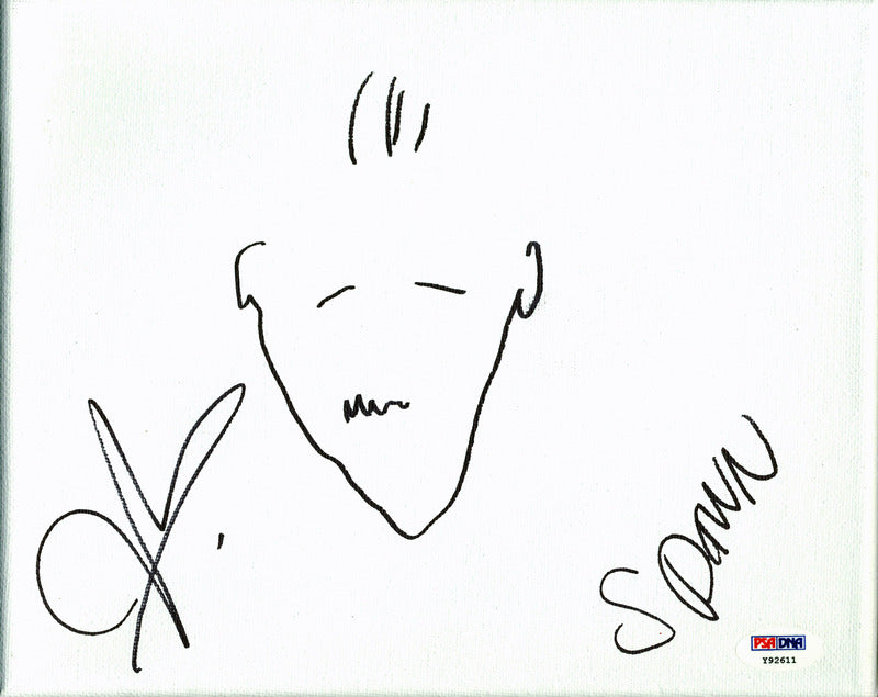 John Leguizamo Authentic Signed 8x10 Canvas with Spawn Sketch PSA/DNA #Y92611