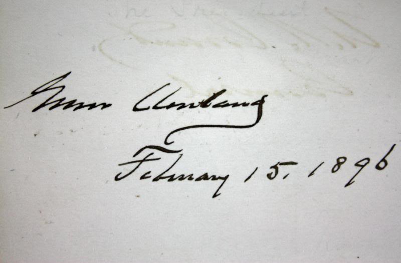 President Grover & Frances Cleveland Signed Authentic 5X8 Cut PSA/DNA #S03291