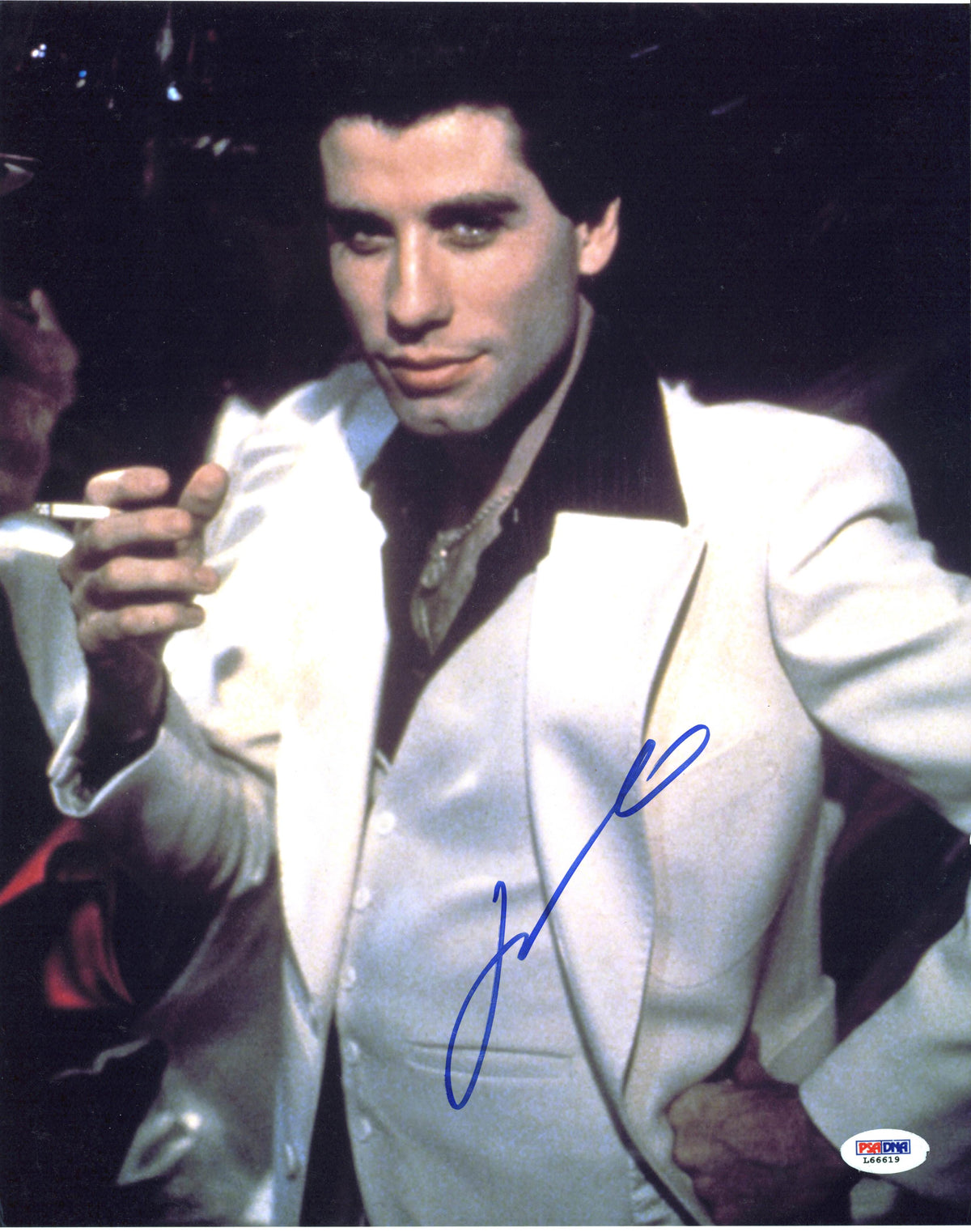 John Travolta Saturday Night Fever Authentic Signed 11X14 Photo PSA/DNA #L66619
