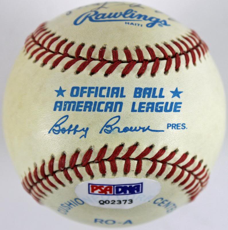 Yankees Billy Martin & Whitey Ford Signed Authentic OML Baseball PSA/DNA #Q02373