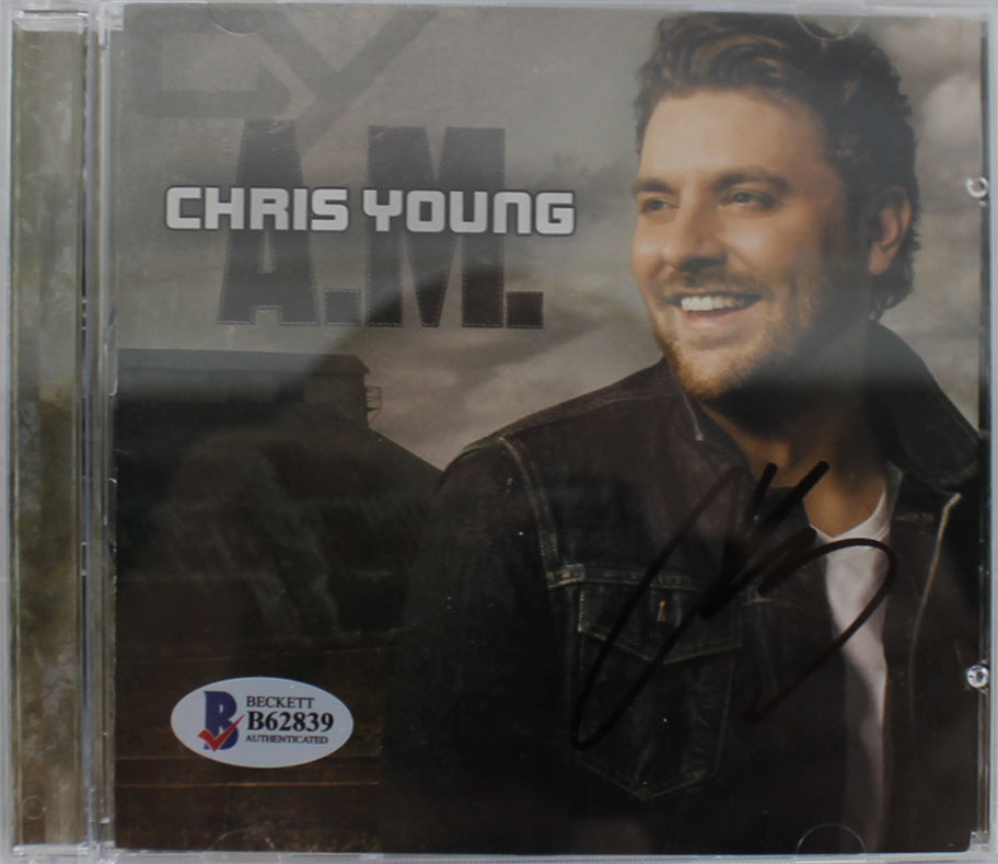 Chris Young Signed A.M. CD Insert W/ Disc Autographed BAS #B62839