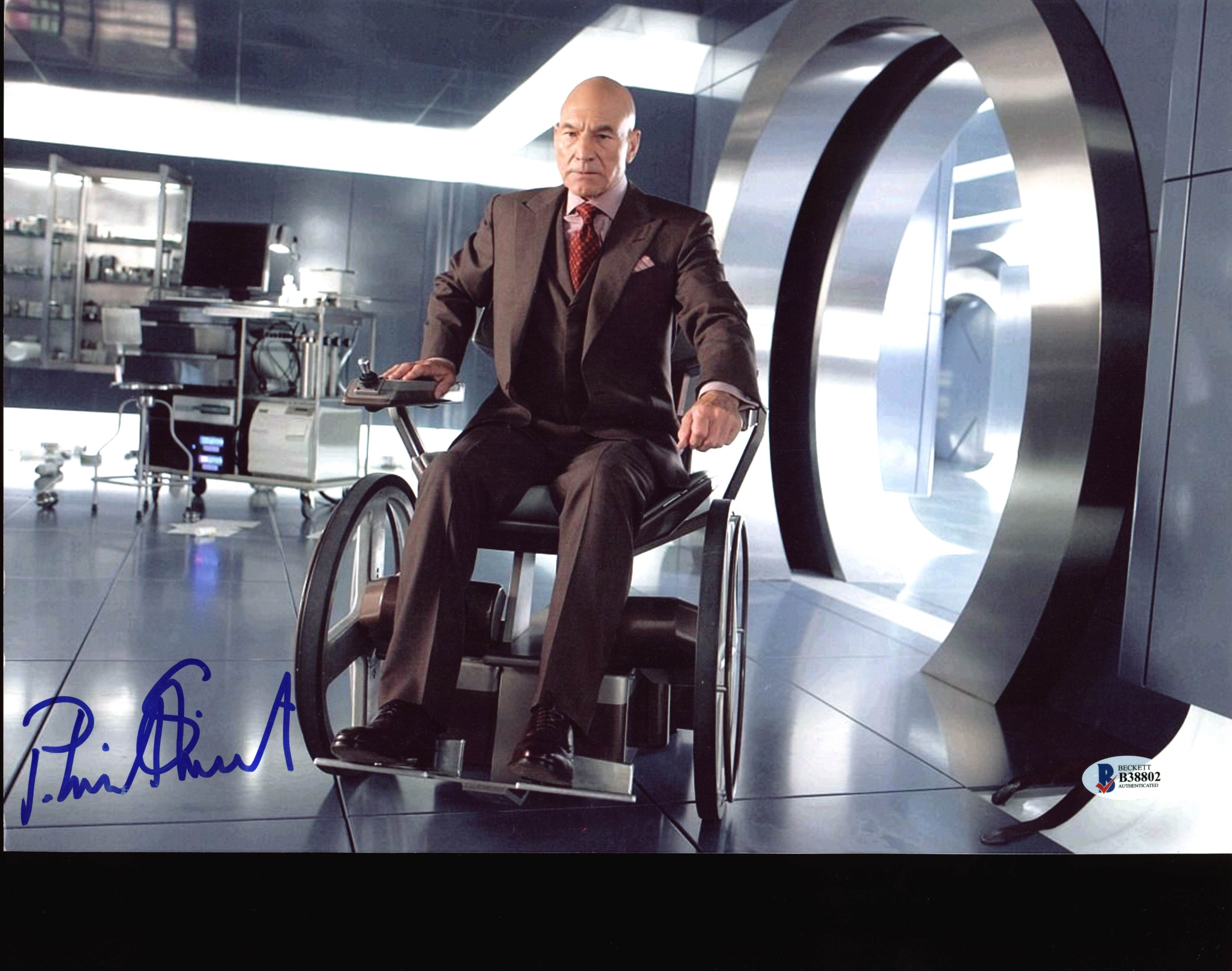 Patrick Stewart X-Men Authentic Signed 9.5x14 Photo Autographed BAS #B38802