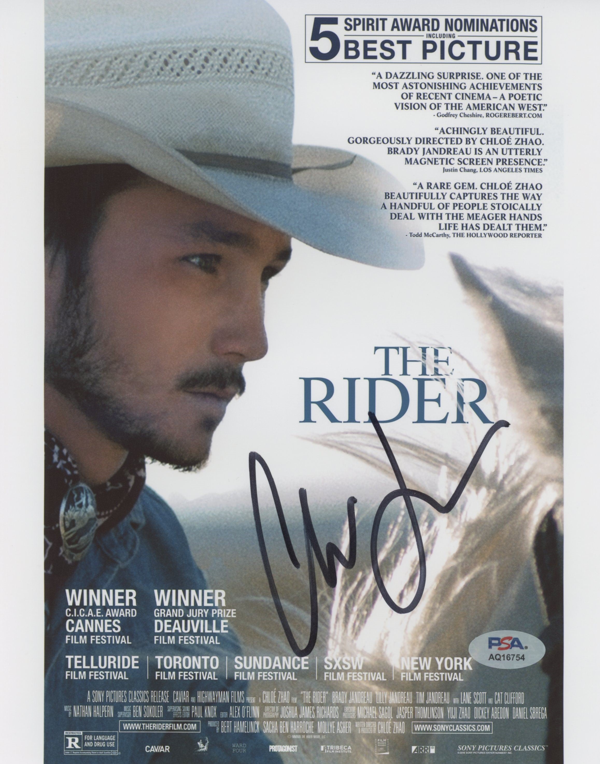 Chloe Zhao The Rider Authentic Signed 8x10 Photo Autographed PSA/DNA #AQ16754