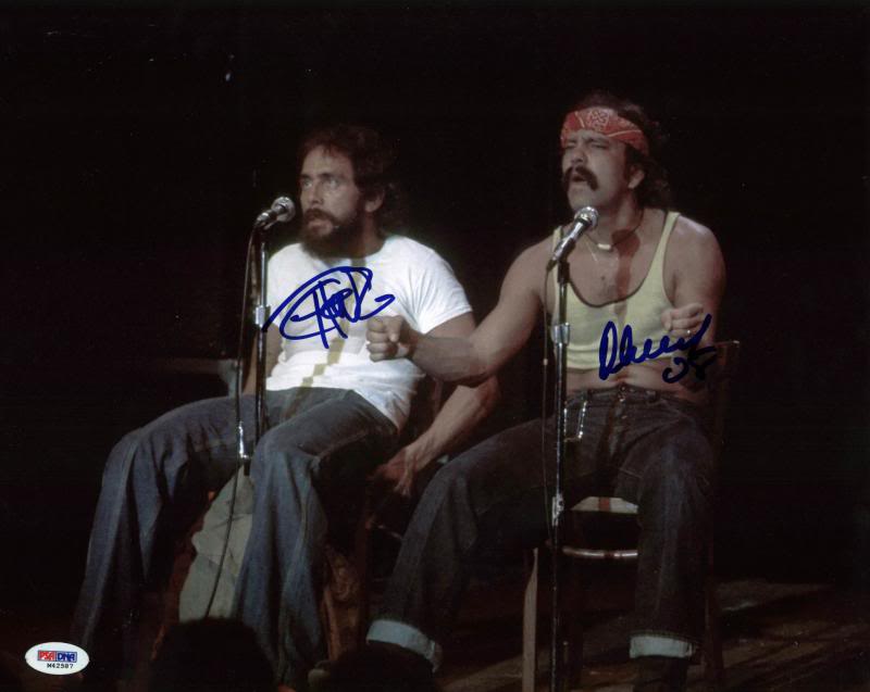 Cheech Marin & Tommy Chong Signed Authentic 11X14 Photo PSA/DNA #M42587