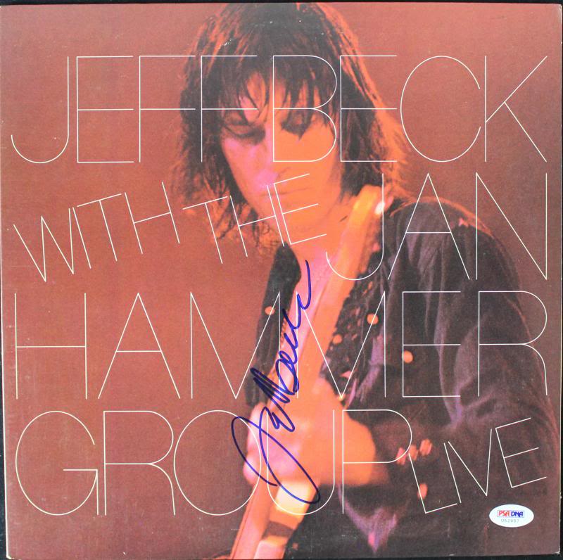 Jeff Beck Authentic Signed Album Cover Autographed PSA/DNA #U52957