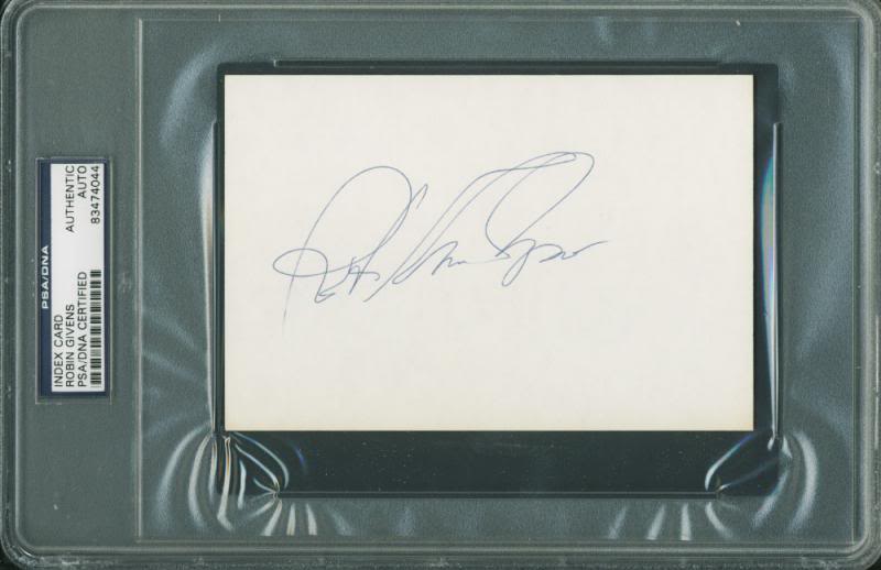 Robin Givens "Tyson" Authentic Signed 4X6 Index Card Autographed PSA Slabbed 2