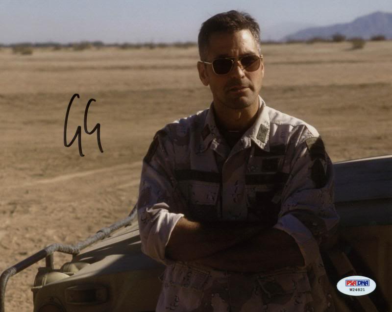 George Clooney Three Kings Signed Authentic 8X10 Photo PSA/DNA #W24821