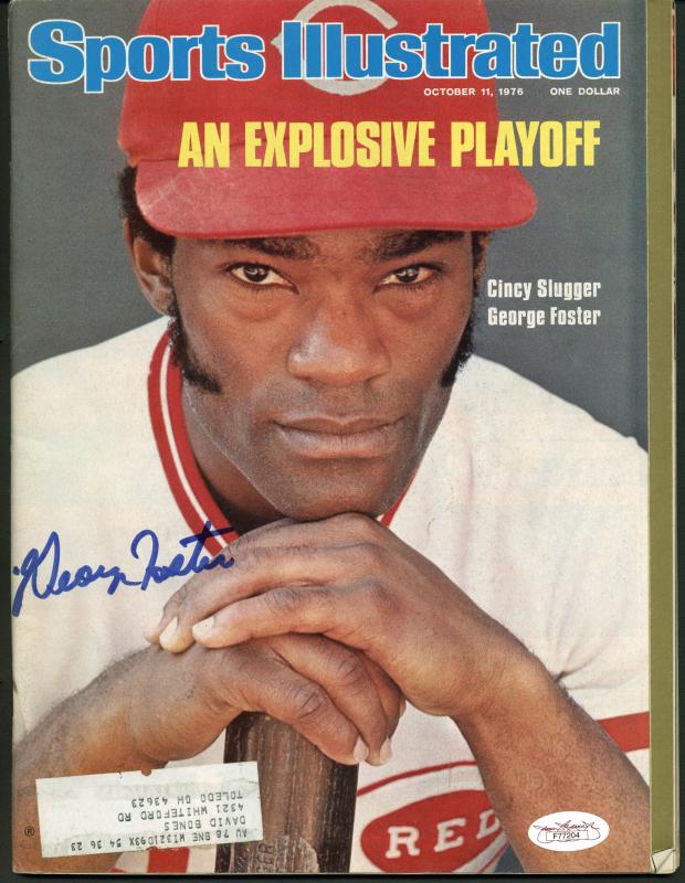 Reds George Foster Authentic Signed Sports Illustrated 1976 JSA #F77204