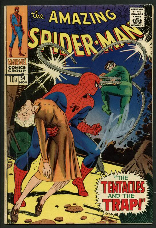 Stan Lee Signed Amazing Spider-Man #54 Comic Book Dr Octopus PSA/DNA #W18764