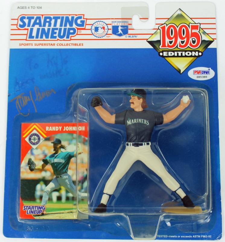 Mariners Randy Johnson Authentic Signed 1995 Starting Lineup PSA/DNA #S85388