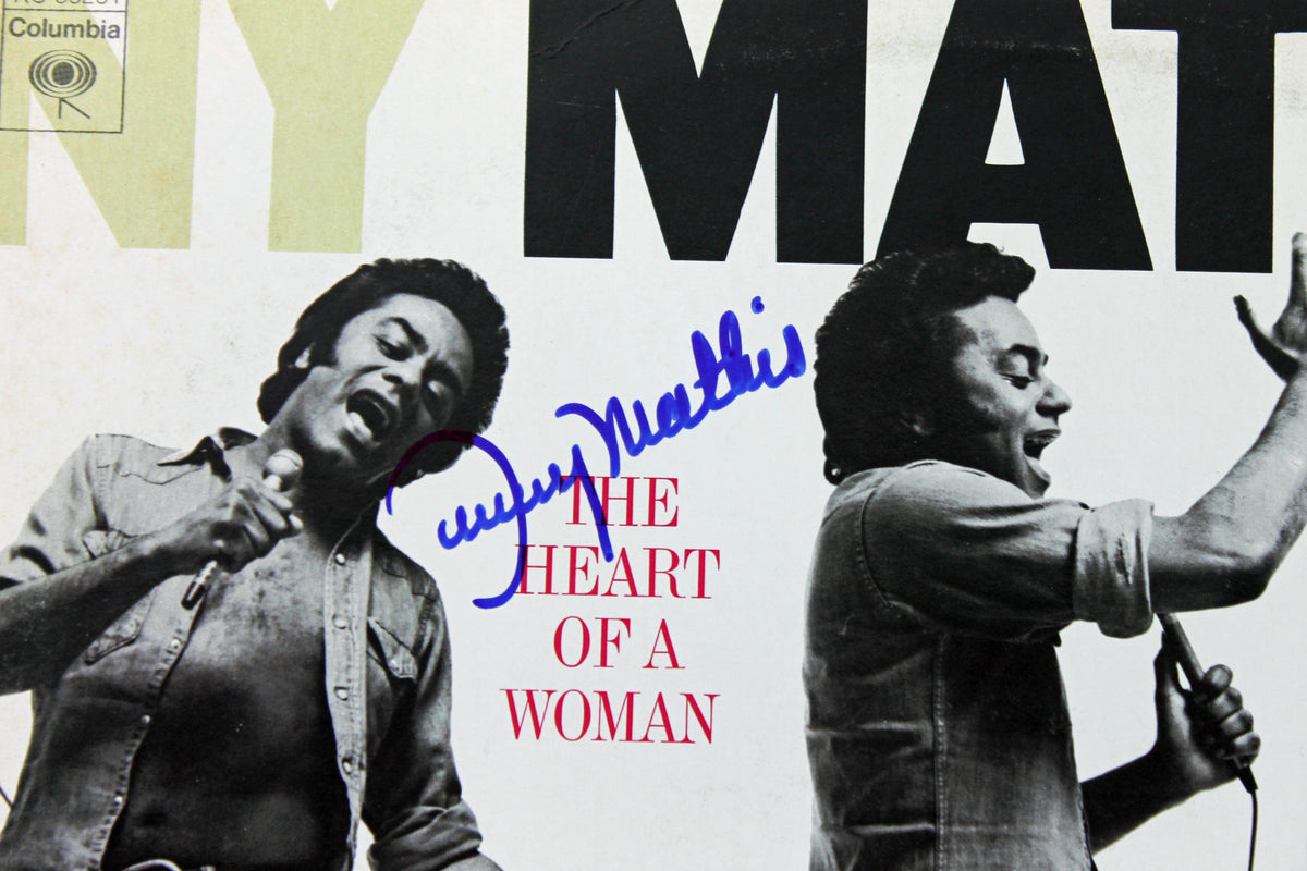 Johnny Mathis Authentic Signed The Heart Of Woman Album Cover PSA/DNA #AB43032