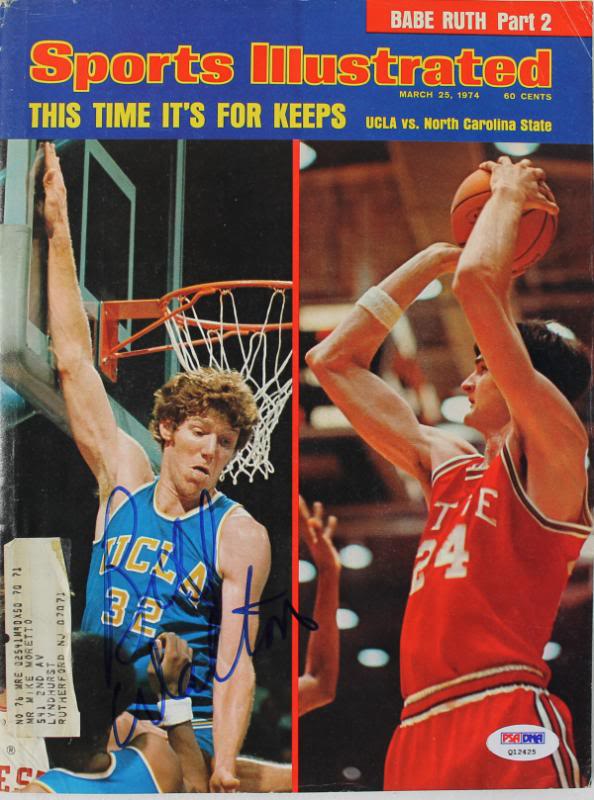 Ucla Bill Walton Authentic Signed Sports Illustrated 1974 PSA/DNA #Q12425