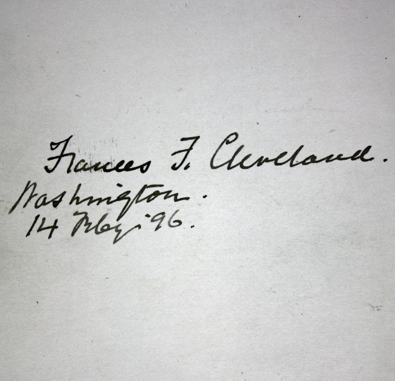 President Grover & Frances Cleveland Signed Authentic 5X8 Cut PSA/DNA #S03291