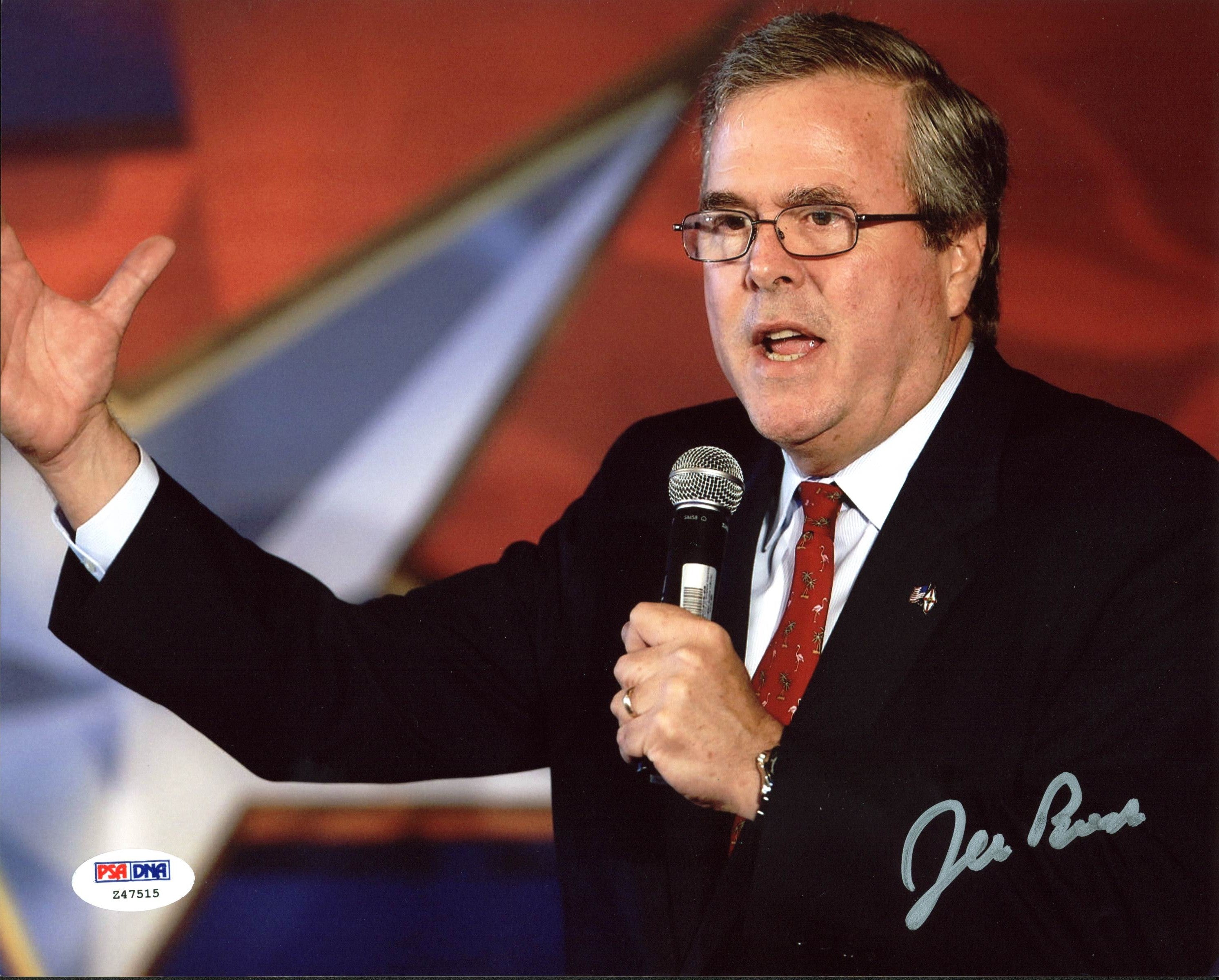 Jeb Bush Presidential Candidate Authentic Signed 8X10 Photo PSA/DNA #Z47515