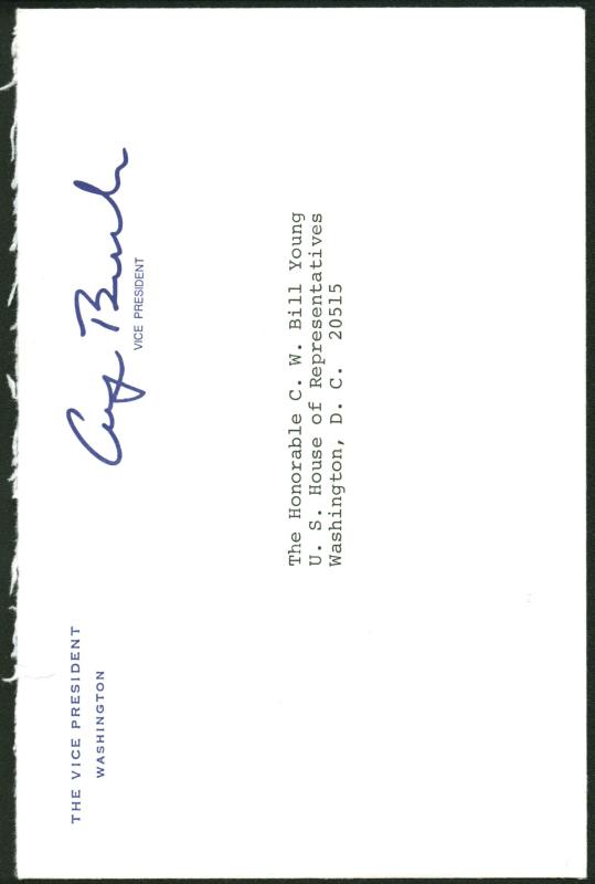 George H.W. Bush Authentic Signed 1981 Letter As Vp W/ Darvick COA & PSA #X03388