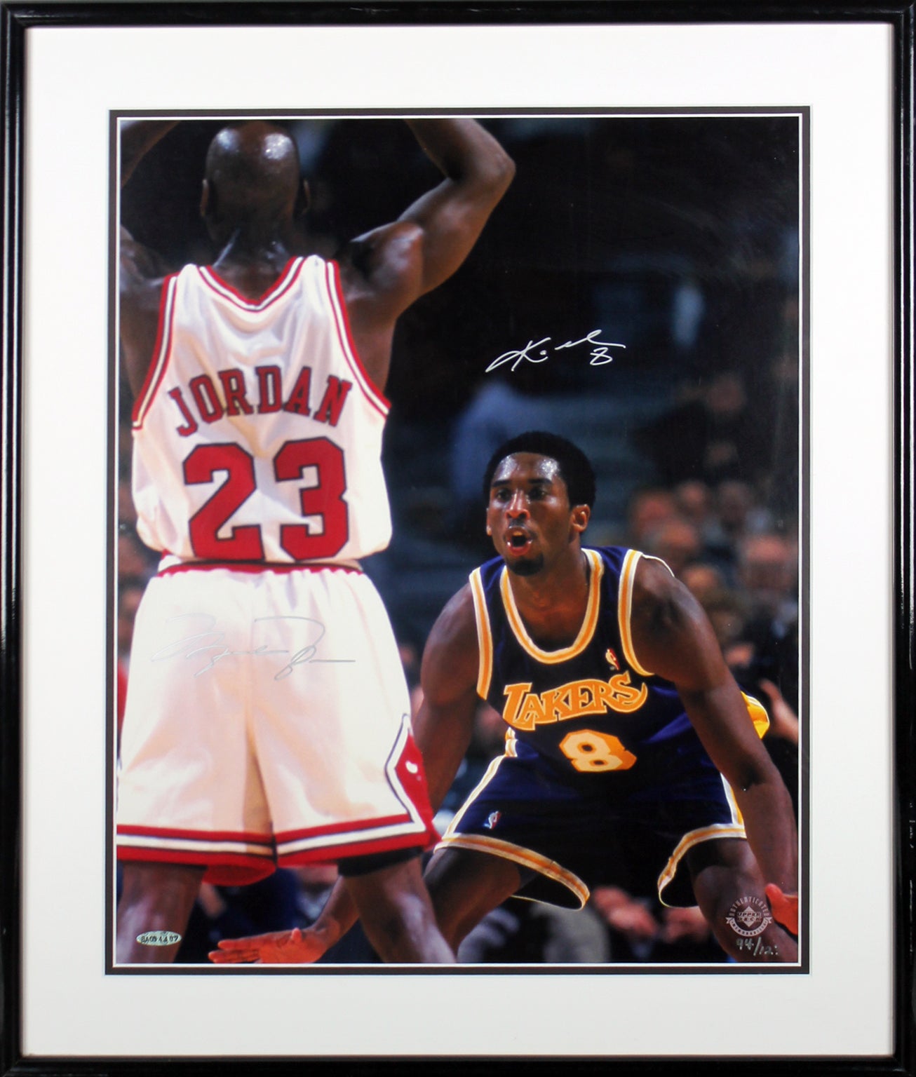 Michael Jordan & Kobe Bryant Signed & Framed 16X20 Photo #94/123 UDA #BAG94407