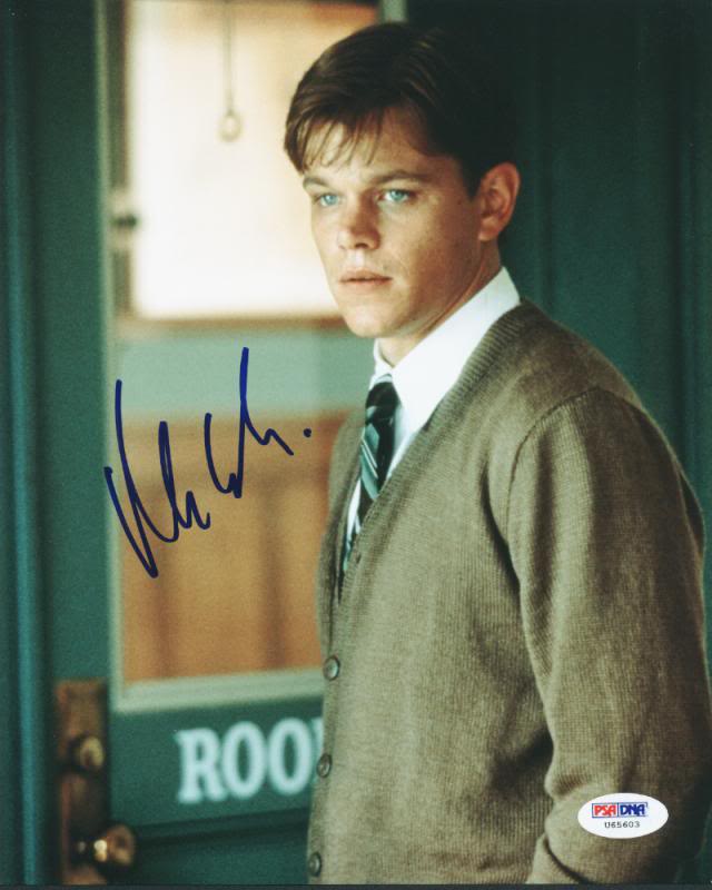 Matt Damon Signed Authentic 8X10 Photo Autographed PSA/DNA #U65603