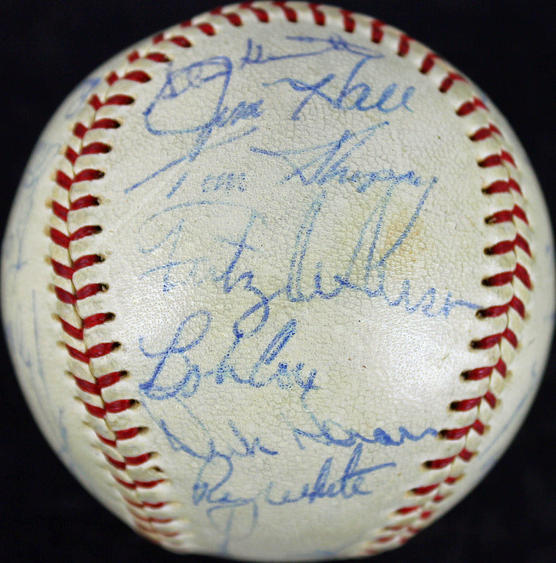 1969 Yankees (26) Cox, Murcer, Howard++ Signed OAL Cronin Baseball JSA #Y45948