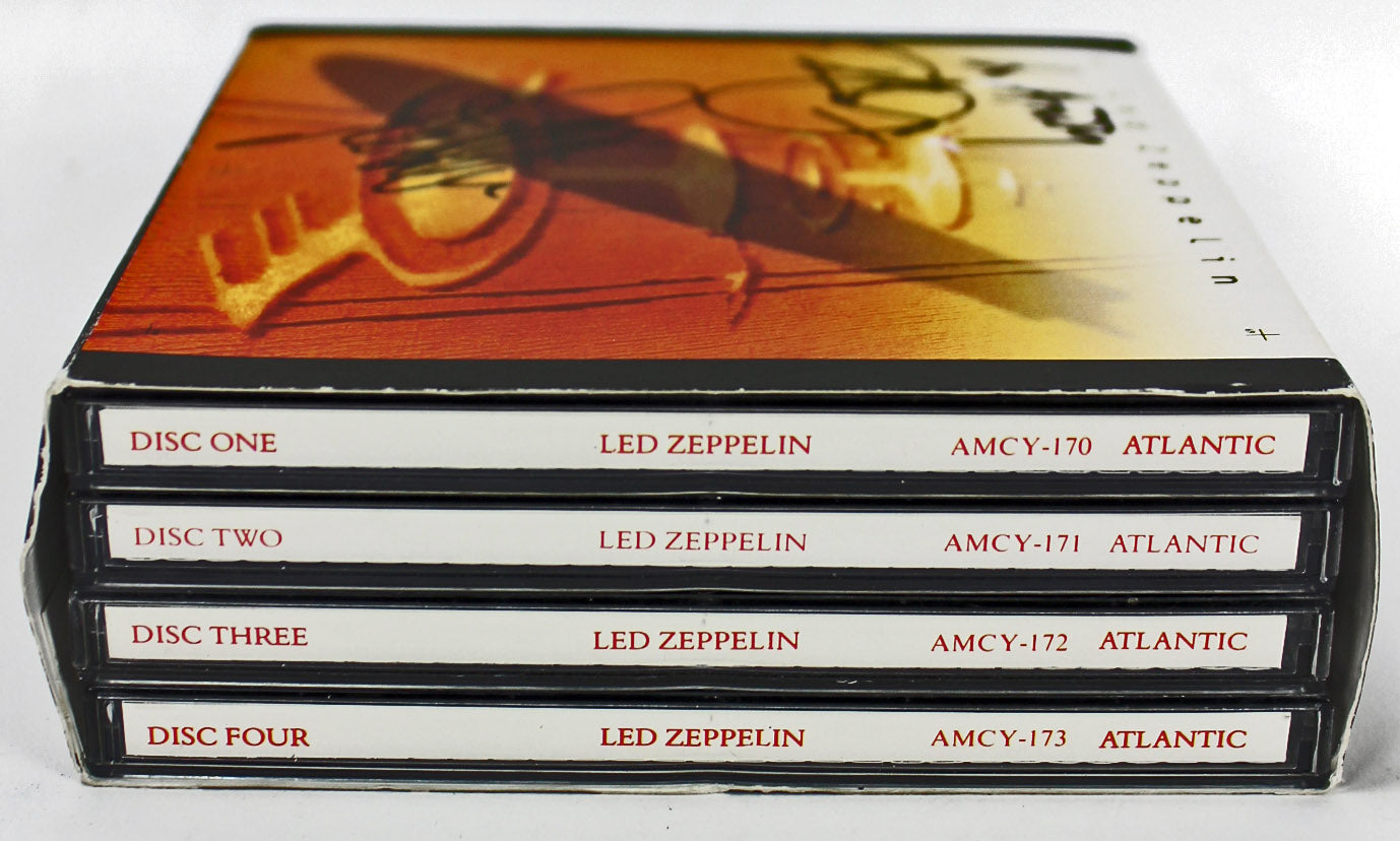 Rober Plant & John Paul Jones Led Zeppelin Signed 4 CD Box Set PSA/DNA