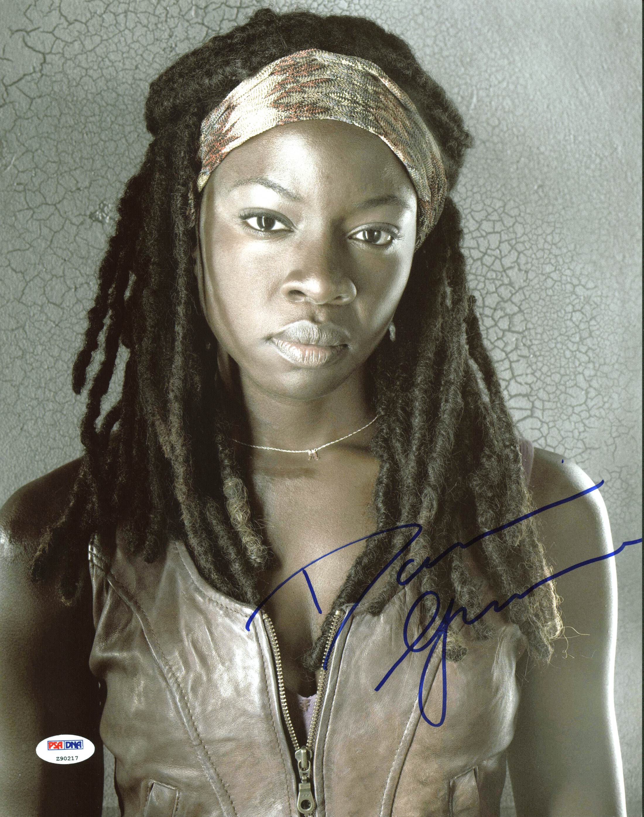 Danai Gurira The Walking Dead Authentic Signed 11X14 Photo PSA/DNA #Z90217