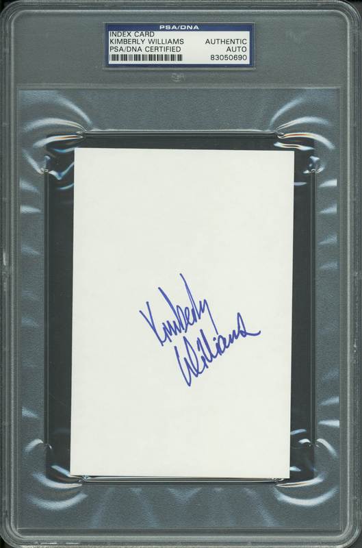 Kimberly Williams Authentic Signed 4x6 Index Card Autographed PSA/DNA Slabbed 2